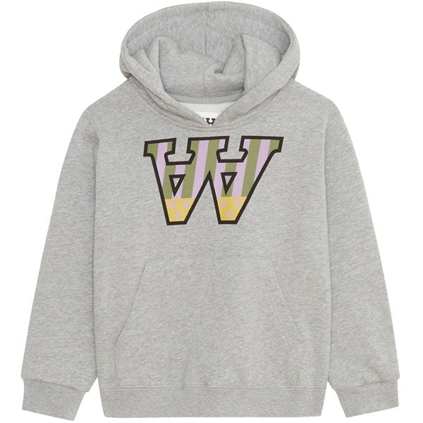 Retro Design Wood Wood Grey Melange Izzy Usaa Hoodie