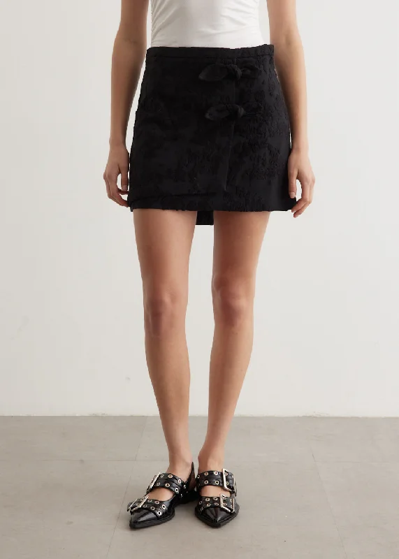 Soft Looks Boucle Jacquard Suiting Mini Skirt