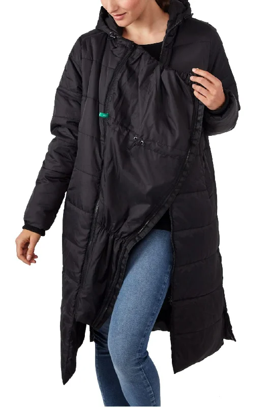 Free And Comfortable Penelope 3 in 1 Maternity & Baby wearing Parka