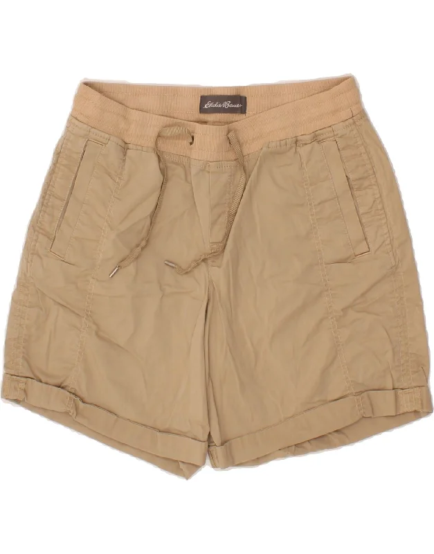 Simple Design EDDIE BAUER Womens Casual Shorts US 10 Large W28  Beige Cotton
