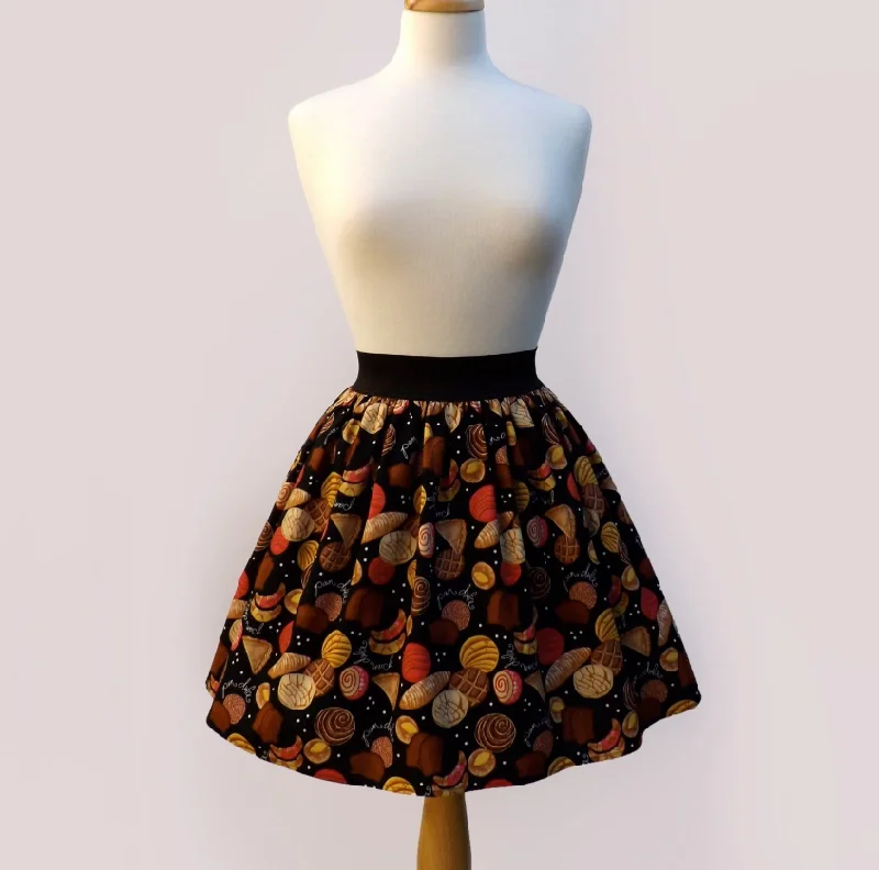 Cozy Outerwear Pan Dulce Elastic Skirt #S-AP715