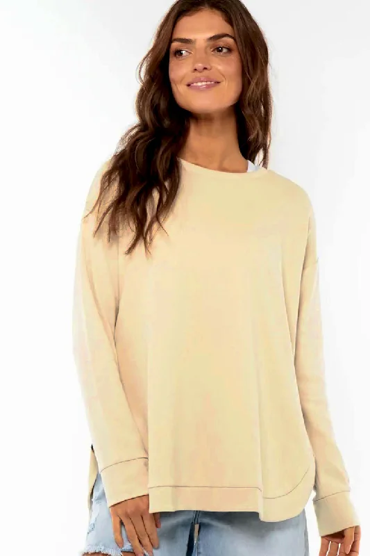 Energy Plan Warm Hearts Knit Maternity Nursing Top in Stone