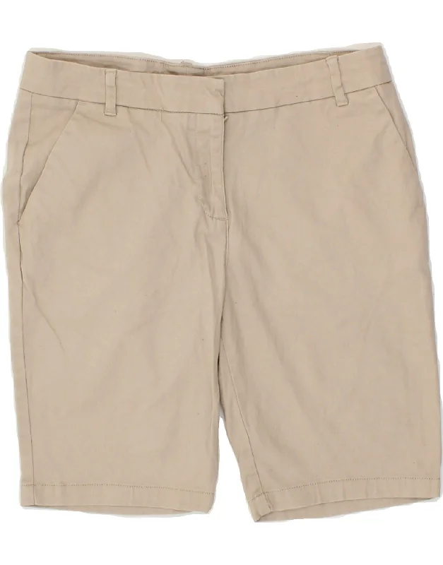 Slim Fit IZOD Womens Chino Shorts US 9 Medium W28  Beige Cotton