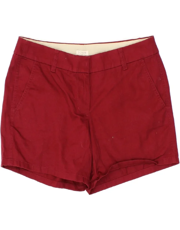 Elegant Style J. CREW Womens Chino Shorts US 4 Small W30  Red Cotton