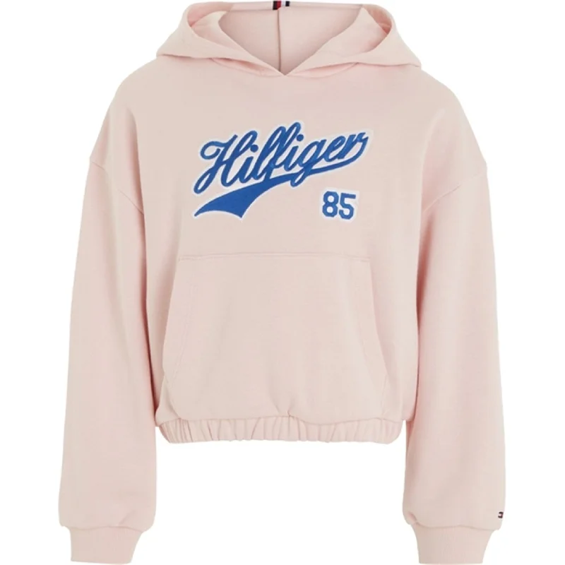 Youthful Style Tommy Hilfiger Hilfiger Script Hoodie Whimsy Pink