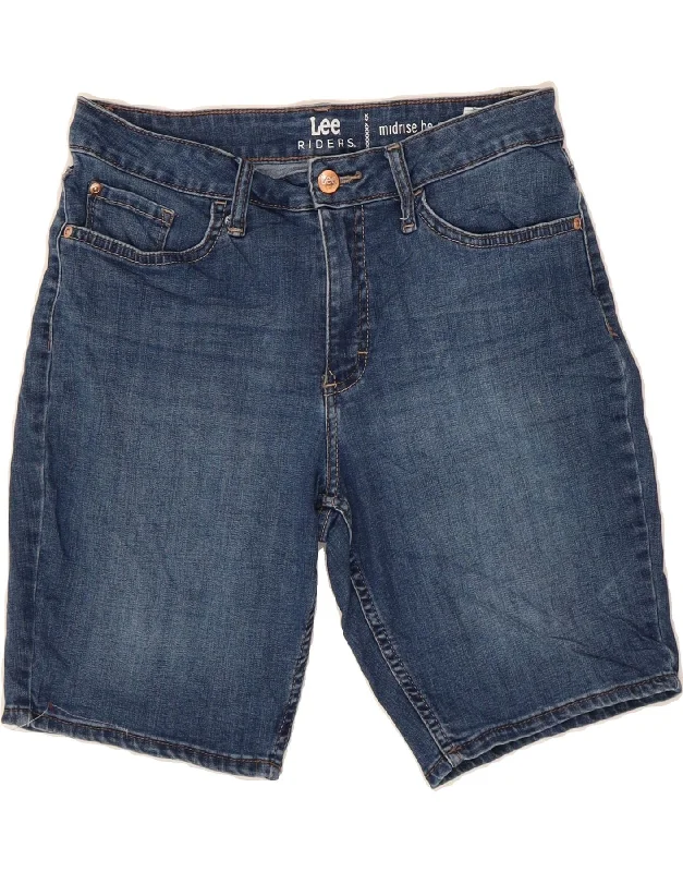 Fun and cute LEE Womens Riders Denim Shorts US 6 Medium W28  Blue Cotton