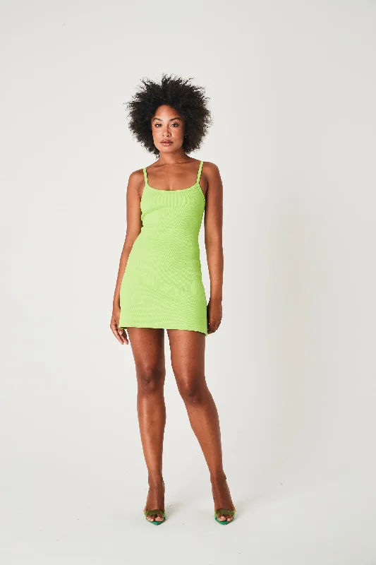 Fresh And Capable Summi Summi - A LINE DRESS - GREEN