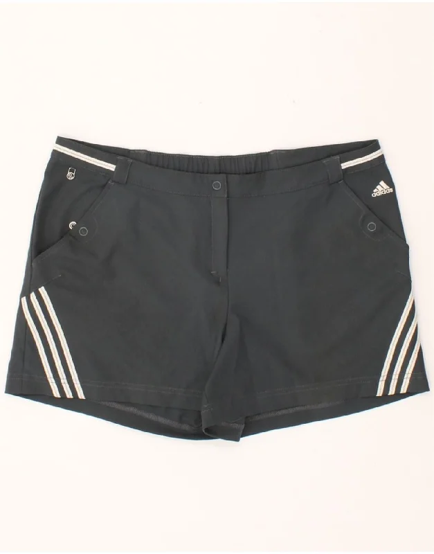Sweet Breath ADIDAS Womens Casual Shorts UK 16 Large W34  Grey Polyester