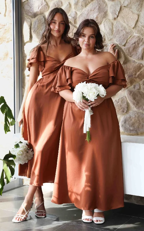 Multifunctional Style In The Sky Maxi Dress - Copper