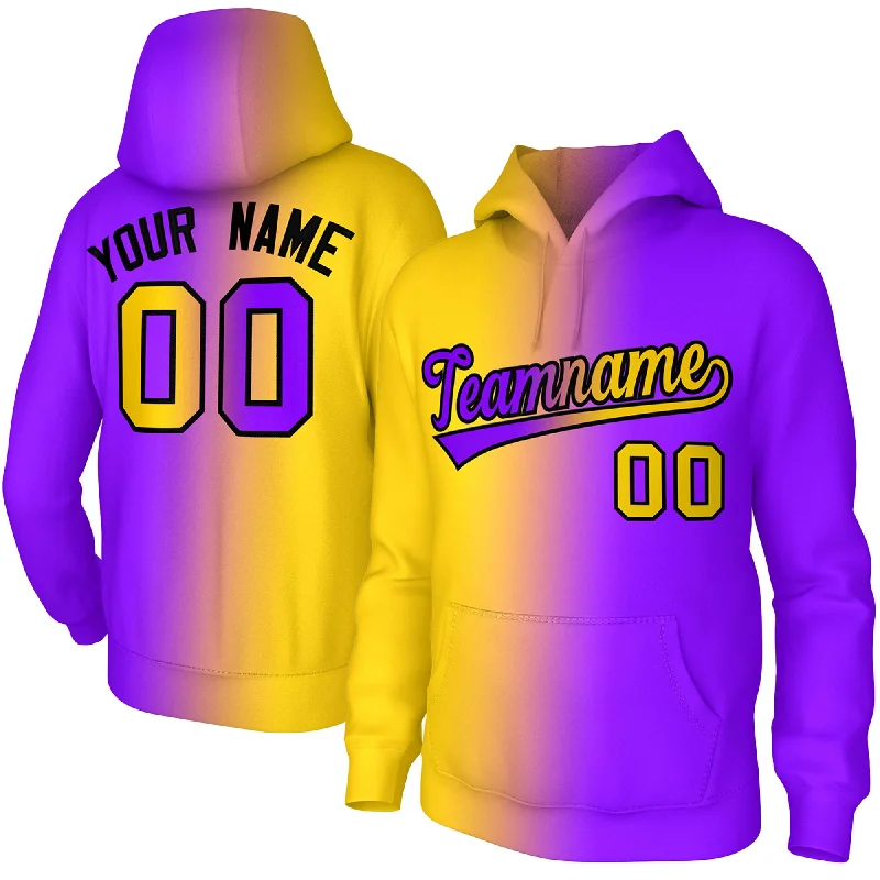 Design sense Custom Stitched Purple Gradient Fashion Pullover Sweatshirt Hoodie