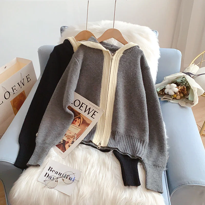 Sports Express Korean hooded sweater coat cardigan  5219