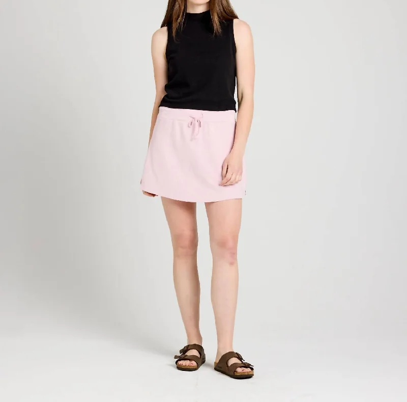 Chic Relaxation Bree Skort In Dusty Lilac