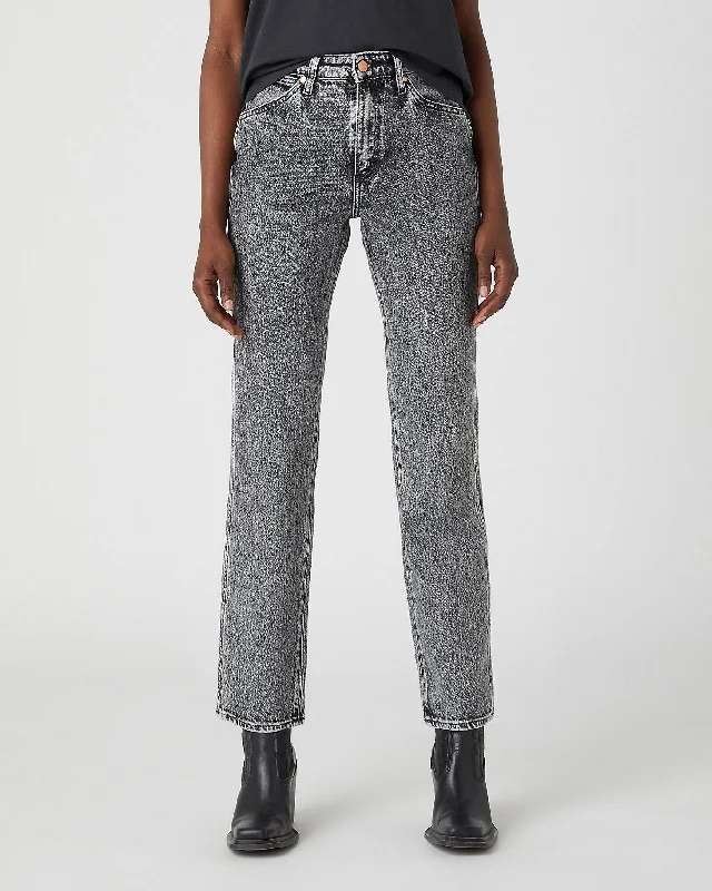 Dynamic Fashion Wrangler Womens Wild West High Rise Straight Cropped Jeans - Tornado Dynamic Fashion Wrangler Womens Wild West High Rise Straight Cropped Jeans - Tornado