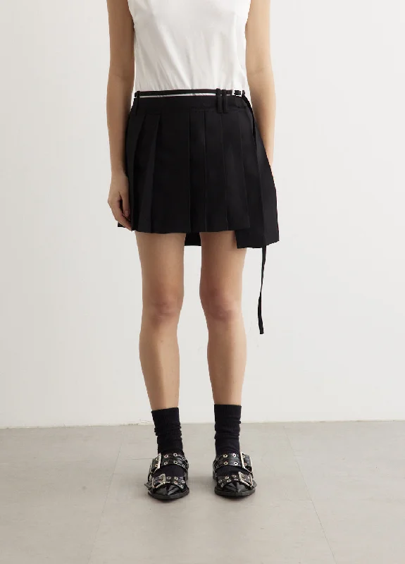 Cozy Look Ipleat Mini Skirt