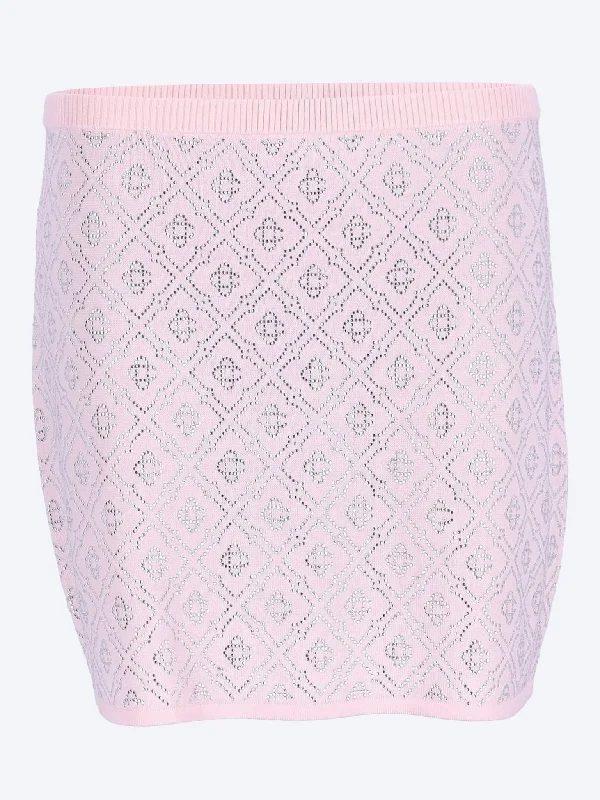 Personalized print Crystal monogram mini skirt