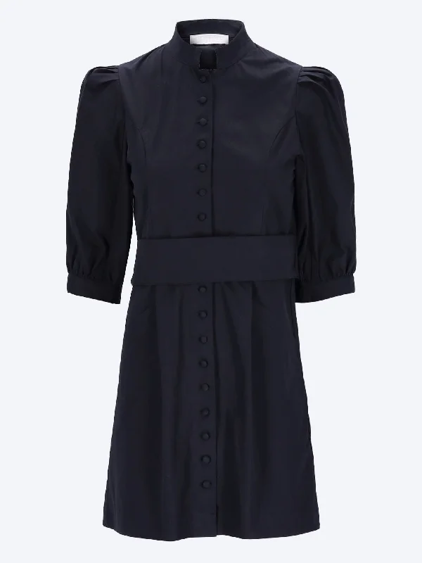 Fashionable and casual Dress amoako-dress short popelin