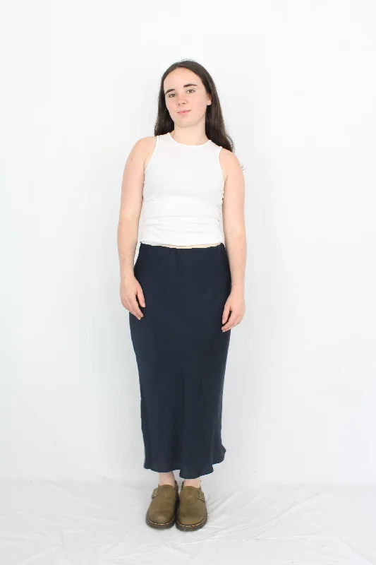 Relaxed And Casual Moochi - Satin Slip Skirt
