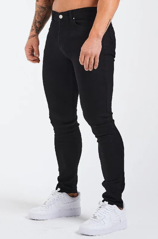 Printed Patterns SLIM FIT JEANS 2.0 - BLACK