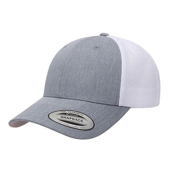 High waist design 6601T - Yupoong Classics® Low Profile 2-Tone Trucker Cap | Heather/White
