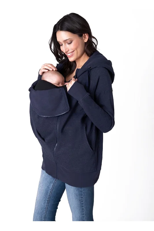 Denim Design Connor 3 in 1 Navy Maternity  & Baby-wearing Hoodie
