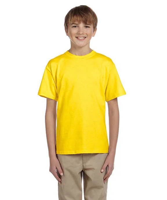 Fashionable And Versatile 3930B - Fruit of the Loom Youth 100% Heavy Cotton HD® T-Shirt | Yellow Fashionable And Versatile 3930B - Fruit of the Loom Youth 100% Heavy Cotton HD® T-Shirt | Yellow