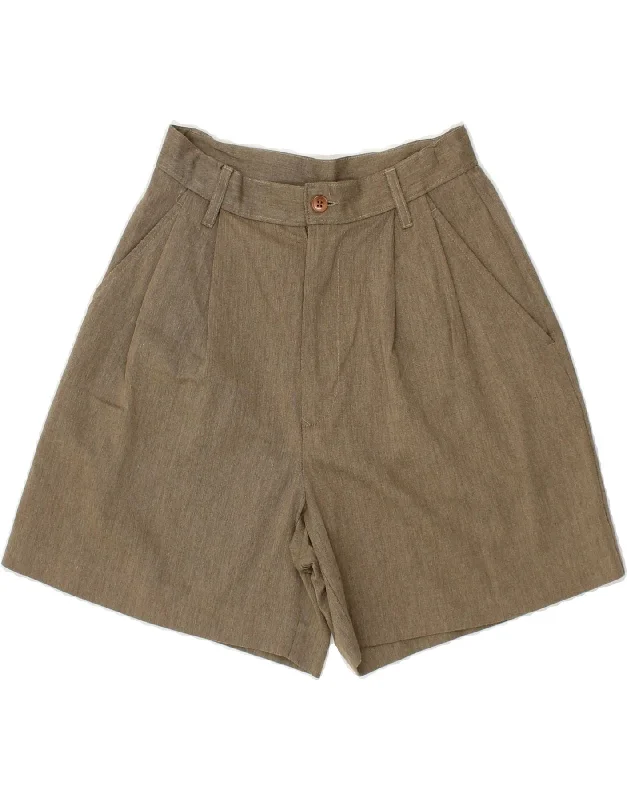 Stylish Comfort STEFANEL Womens Pegged Chino Shorts IT 40 Small W26  Brown Viscose