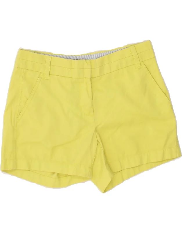 Fresh And Natural J. CREW Womens Chino Shorts US 0 XS W27  Yellow Cotton