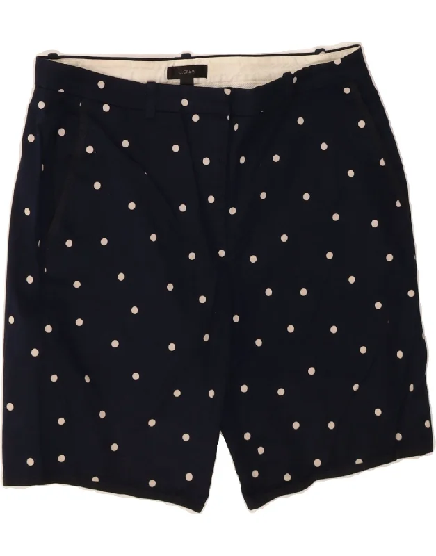 Feminine Charm J. CREW Womens Chino Shorts US 6 Medium W32  Navy Blue Polka Dot Cotton