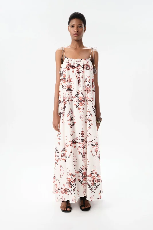 Short Design Ceibo Calendula  Cover Up Long Dress