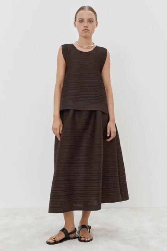 High-end Fabrics Top & Skirt Separates