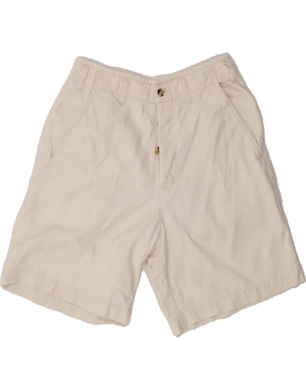 Comfortable Fashion EDDIE BAUER Womens Chino Shorts US 8 Medium W28 White Cotton