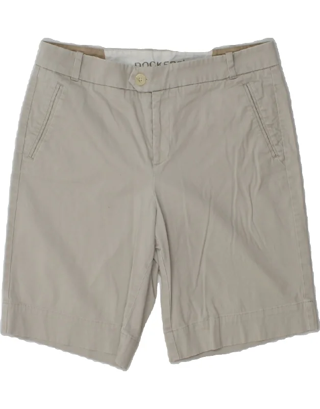 Free And Comfortable DOCKERS Womens Chino Shorts US 12 Large W32  Grey Cotton