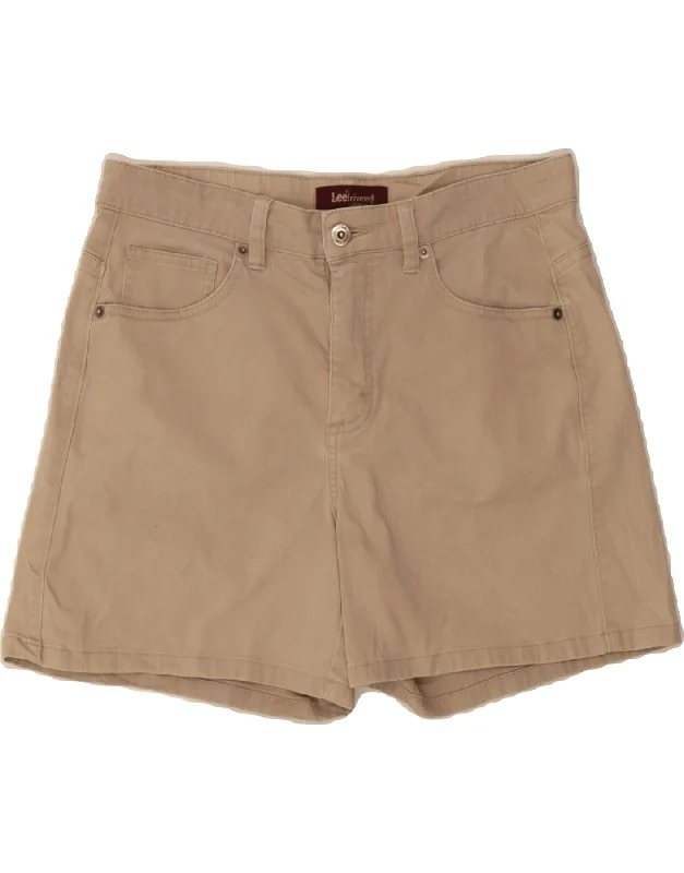 Youthful LEE Womens Chino Shorts US 10 Large W32 Beige Cotton