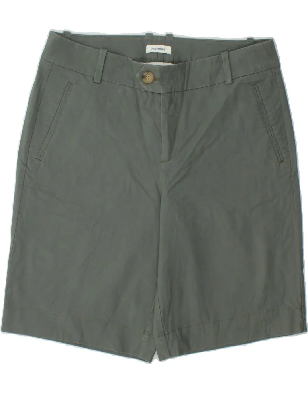 Unique prints DOCKERS Womens Chino Shorts US 8 Medium W33  Grey Cotton