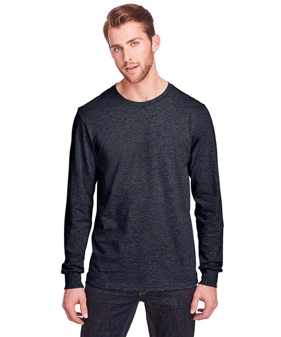 Comfortable down IC47LSR - Fruit of the Loom Adult ICONIC™ Long Sleeve T-Shirt | Black Ink Heather Comfortable down IC47LSR - Fruit of the Loom Adult ICONIC™ Long Sleeve T-Shirt | Black Ink Heather