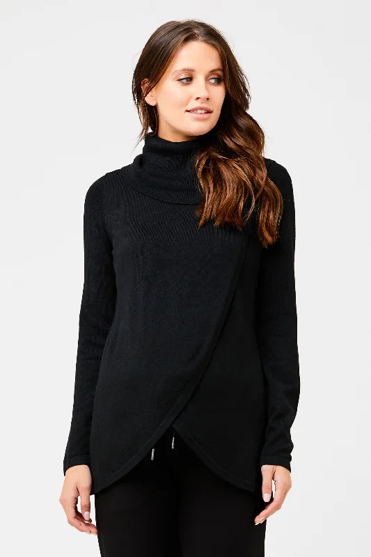 Exclusive Customization Cowl Neck Maternity Nursing Knit