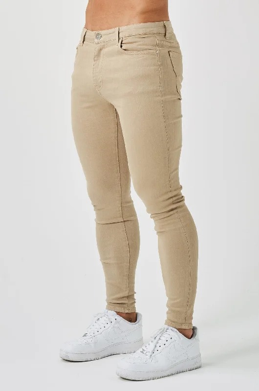 All-Day Comfort SKINNY FIT JEANS - STONE