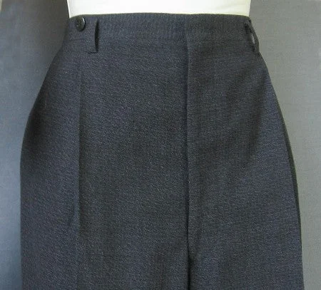 Elegant and noble 40s Vintage Pleated Front Pants Mens Cuffed 50s Baggy Large VFG