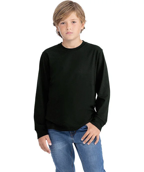 High-waisted pants style 3311NL - Next Level Youth Cotton Long Sleeve T-Shirt | Black High-waisted pants style 3311NL - Next Level Youth Cotton Long Sleeve T-Shirt | Black
