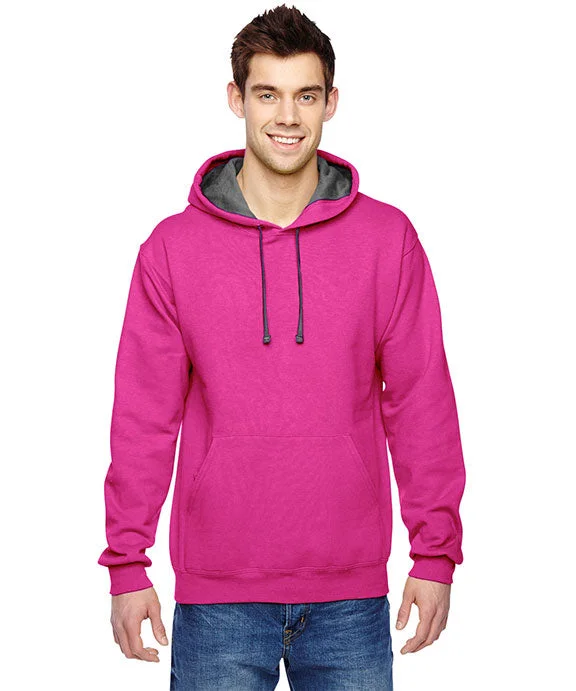 Retro Dress SF76R - Fruit of the Loom Adult SofSpun® Hooded Sweatshirt | Cyber Pink Retro Dress SF76R - Fruit of the Loom Adult SofSpun® Hooded Sweatshirt | Cyber Pink