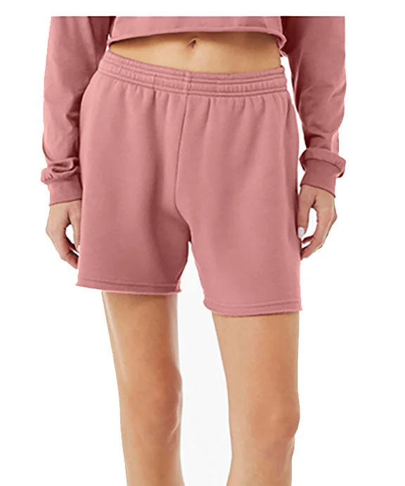 Urban Fashion 3787 - Bella + Canvas Ladies Cutoff Sweatshorts | Mauve