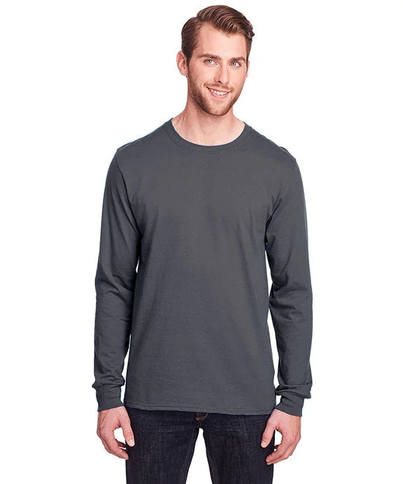 Moisture wicking IC47LSR - Fruit of the Loom Adult ICONIC™ Long Sleeve T-Shirt | Charcoal Grey Moisture wicking IC47LSR - Fruit of the Loom Adult ICONIC™ Long Sleeve T-Shirt | Charcoal Grey