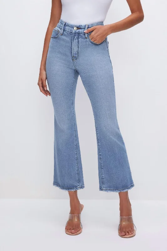Street Letter Style Good Legs Crop Mini Boot In Indigo510