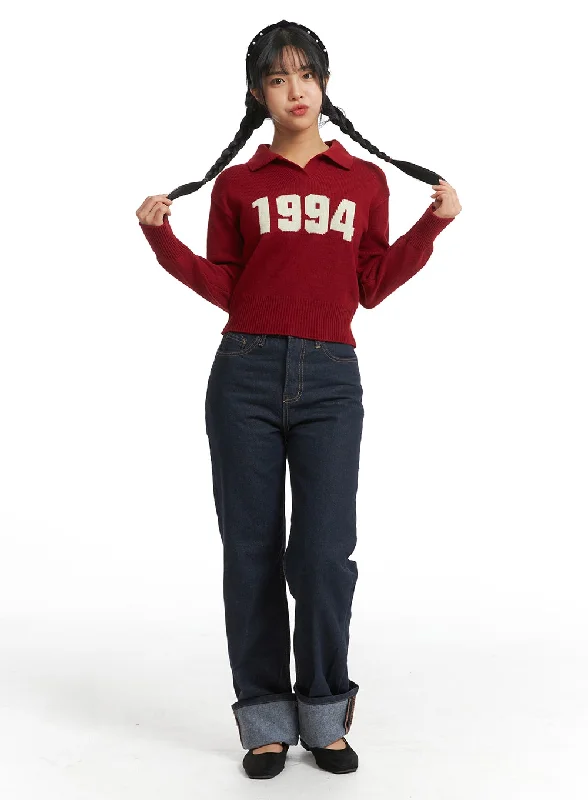 Skirt style Straight Leg Jeans OJ404