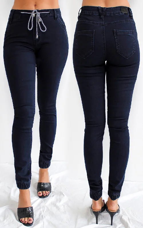 Low-key Luxury Caviar Jeans - Navy