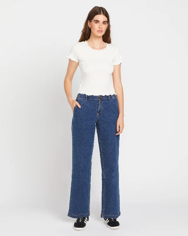 Printing decoration 1991 Stoned Low Rise Jeans - Ltwt Vintage