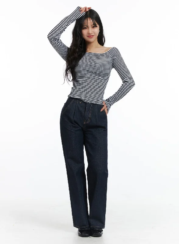 Simple research Denim Straight-Leg Jeans OJ431